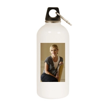 Sarah Michelle Gellar White Water Bottle With Carabiner