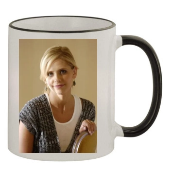 Sarah Michelle Gellar 11oz Colored Rim & Handle Mug