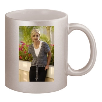 Sarah Michelle Gellar 11oz Metallic Silver Mug