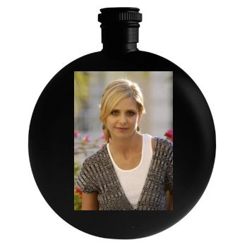 Sarah Michelle Gellar Round Flask