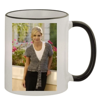 Sarah Michelle Gellar 11oz Colored Rim & Handle Mug