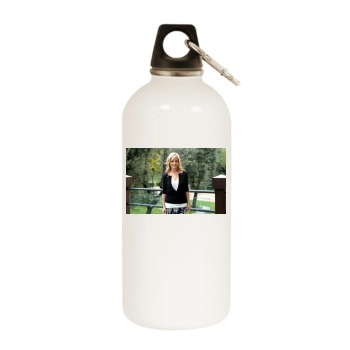 Sarah Michelle Gellar White Water Bottle With Carabiner