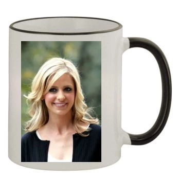 Sarah Michelle Gellar 11oz Colored Rim & Handle Mug