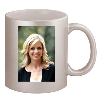 Sarah Michelle Gellar 11oz Metallic Silver Mug