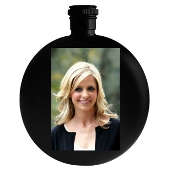 Sarah Michelle Gellar Round Flask