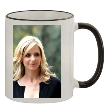 Sarah Michelle Gellar 11oz Colored Rim & Handle Mug