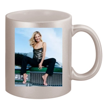 Sarah Michelle Gellar 11oz Metallic Silver Mug