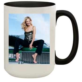 Sarah Michelle Gellar 15oz Colored Inner & Handle Mug