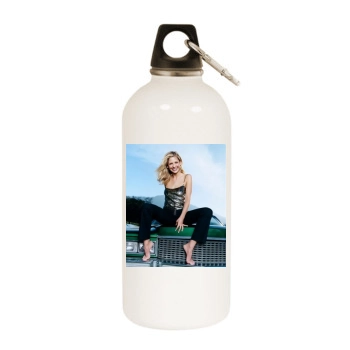 Sarah Michelle Gellar White Water Bottle With Carabiner