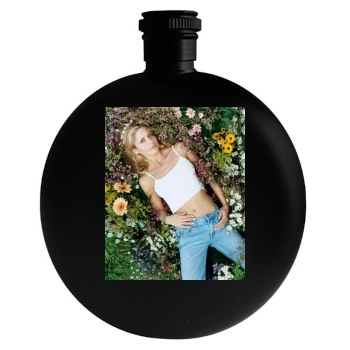 Sarah Michelle Gellar Round Flask