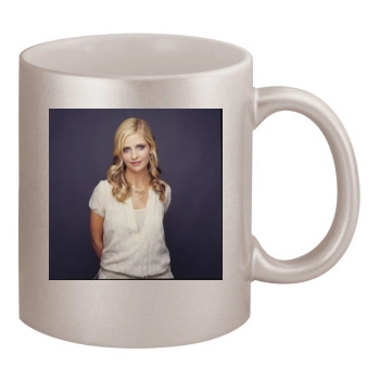 Sarah Michelle Gellar 11oz Metallic Silver Mug