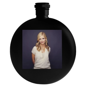 Sarah Michelle Gellar Round Flask