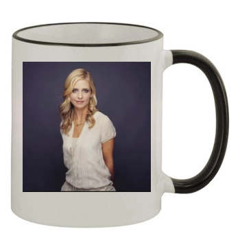 Sarah Michelle Gellar 11oz Colored Rim & Handle Mug