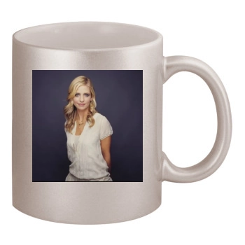 Sarah Michelle Gellar 11oz Metallic Silver Mug