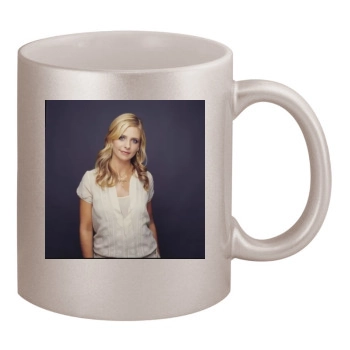 Sarah Michelle Gellar 11oz Metallic Silver Mug