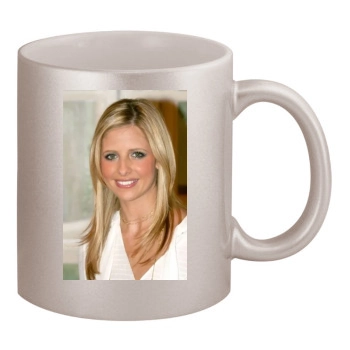 Sarah Michelle Gellar 11oz Metallic Silver Mug