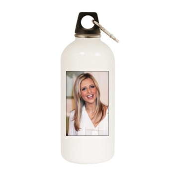 Sarah Michelle Gellar White Water Bottle With Carabiner