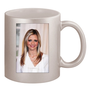 Sarah Michelle Gellar 11oz Metallic Silver Mug