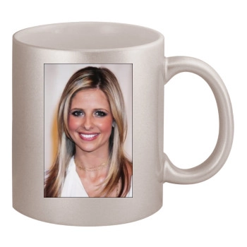 Sarah Michelle Gellar 11oz Metallic Silver Mug