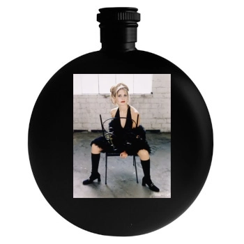 Sarah Michelle Gellar Round Flask