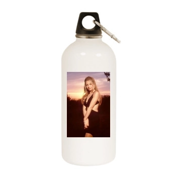 Sarah Michelle Gellar White Water Bottle With Carabiner