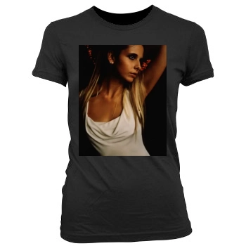 Sarah Michelle Gellar Women's Junior Cut Crewneck T-Shirt