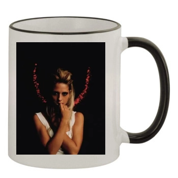 Sarah Michelle Gellar 11oz Colored Rim & Handle Mug