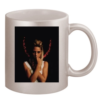 Sarah Michelle Gellar 11oz Metallic Silver Mug