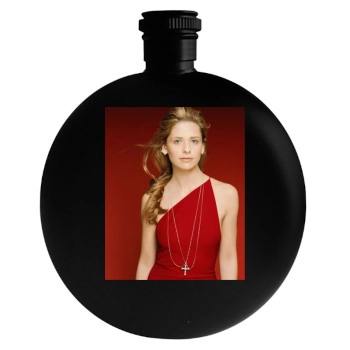 Sarah Michelle Gellar Round Flask