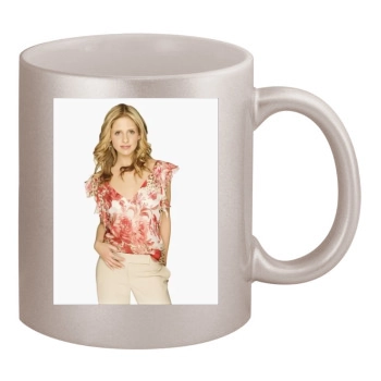 Sarah Michelle Gellar 11oz Metallic Silver Mug