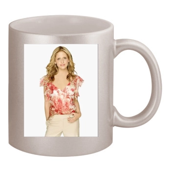 Sarah Michelle Gellar 11oz Metallic Silver Mug