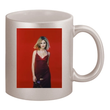 Sarah Michelle Gellar 11oz Metallic Silver Mug