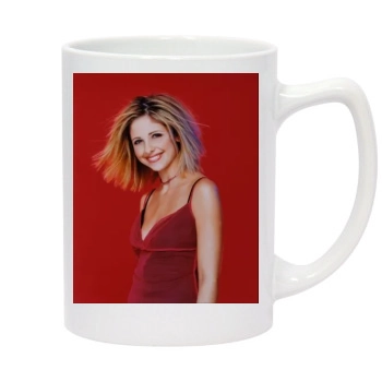 Sarah Michelle Gellar 14oz White Statesman Mug