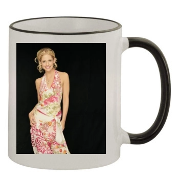 Sarah Michelle Gellar 11oz Colored Rim & Handle Mug