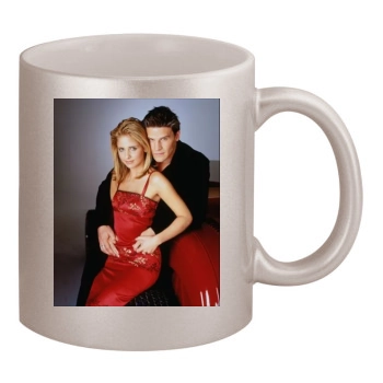 Sarah Michelle Gellar 11oz Metallic Silver Mug