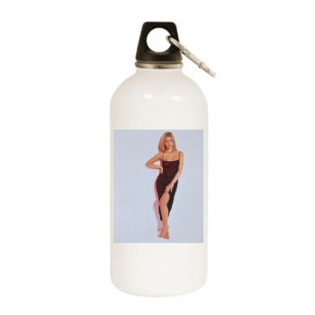 Sarah Michelle Gellar White Water Bottle With Carabiner