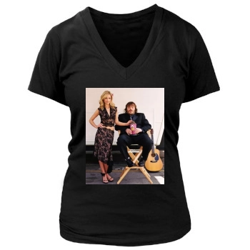 Sarah Michelle Gellar Women's Deep V-Neck TShirt