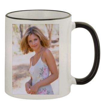 Sarah Michelle Gellar 11oz Colored Rim & Handle Mug