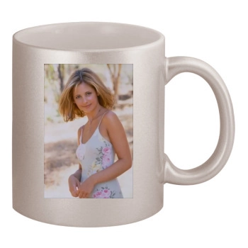 Sarah Michelle Gellar 11oz Metallic Silver Mug