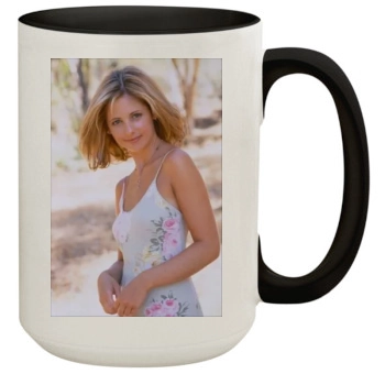 Sarah Michelle Gellar 15oz Colored Inner & Handle Mug