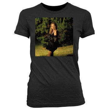 Sarah Michelle Gellar Women's Junior Cut Crewneck T-Shirt