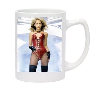 Sarah Michelle Gellar 14oz White Statesman Mug