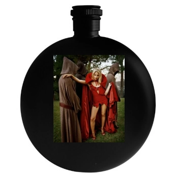 Sarah Michelle Gellar Round Flask