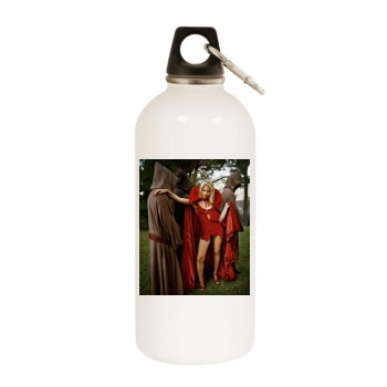 Sarah Michelle Gellar White Water Bottle With Carabiner