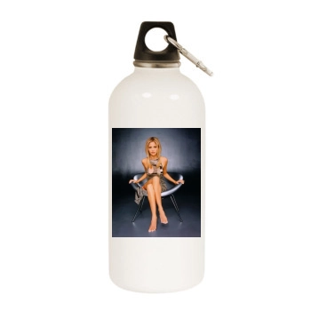 Sarah Michelle Gellar White Water Bottle With Carabiner