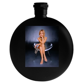 Sarah Michelle Gellar Round Flask