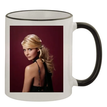 Sarah Michelle Gellar 11oz Colored Rim & Handle Mug