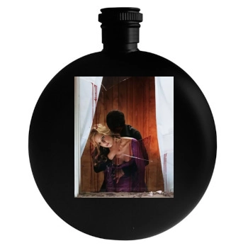 Sarah Michelle Gellar Round Flask