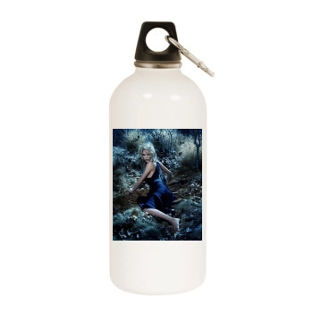 Sarah Michelle Gellar White Water Bottle With Carabiner