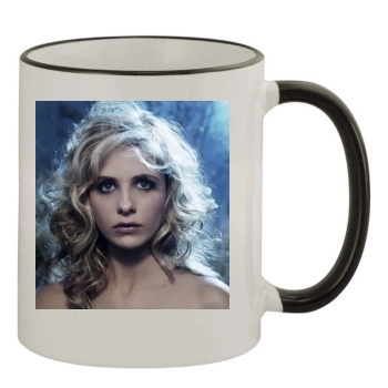 Sarah Michelle Gellar 11oz Colored Rim & Handle Mug